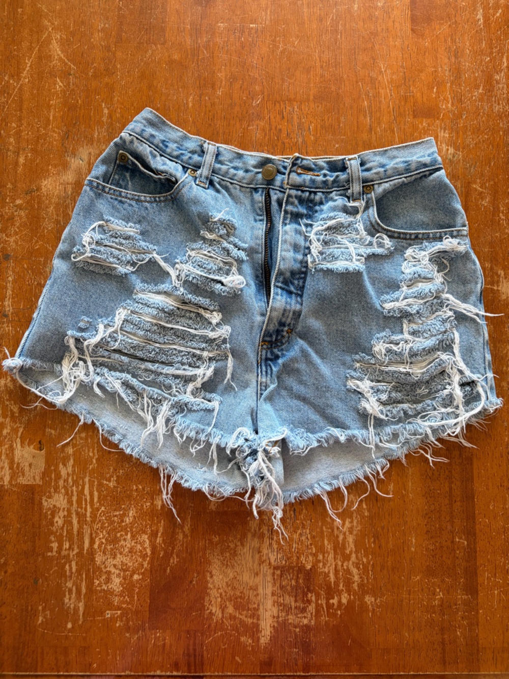 Newport News Jeanology Light Blue Denim shorts